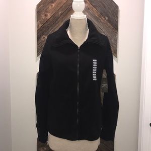 Calvin Klein black fleece zip up jacket